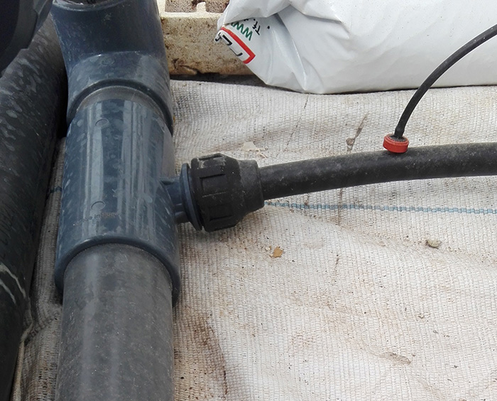 IRRIGATION SYSTEM IN A GREENHOUSE. Campo de Cartagena, Spain